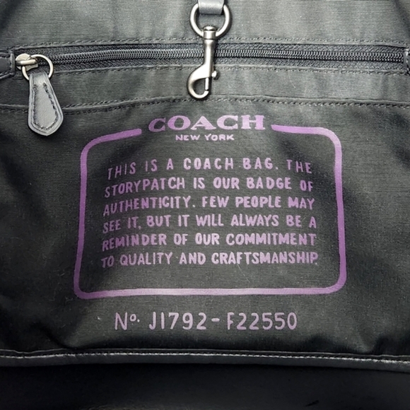 COACH HOLOGRAM OIL SLICK IRIDESCENT MERMAID LEATHER CITY TOTE SHOULDER BAG - Picture 5 of 12